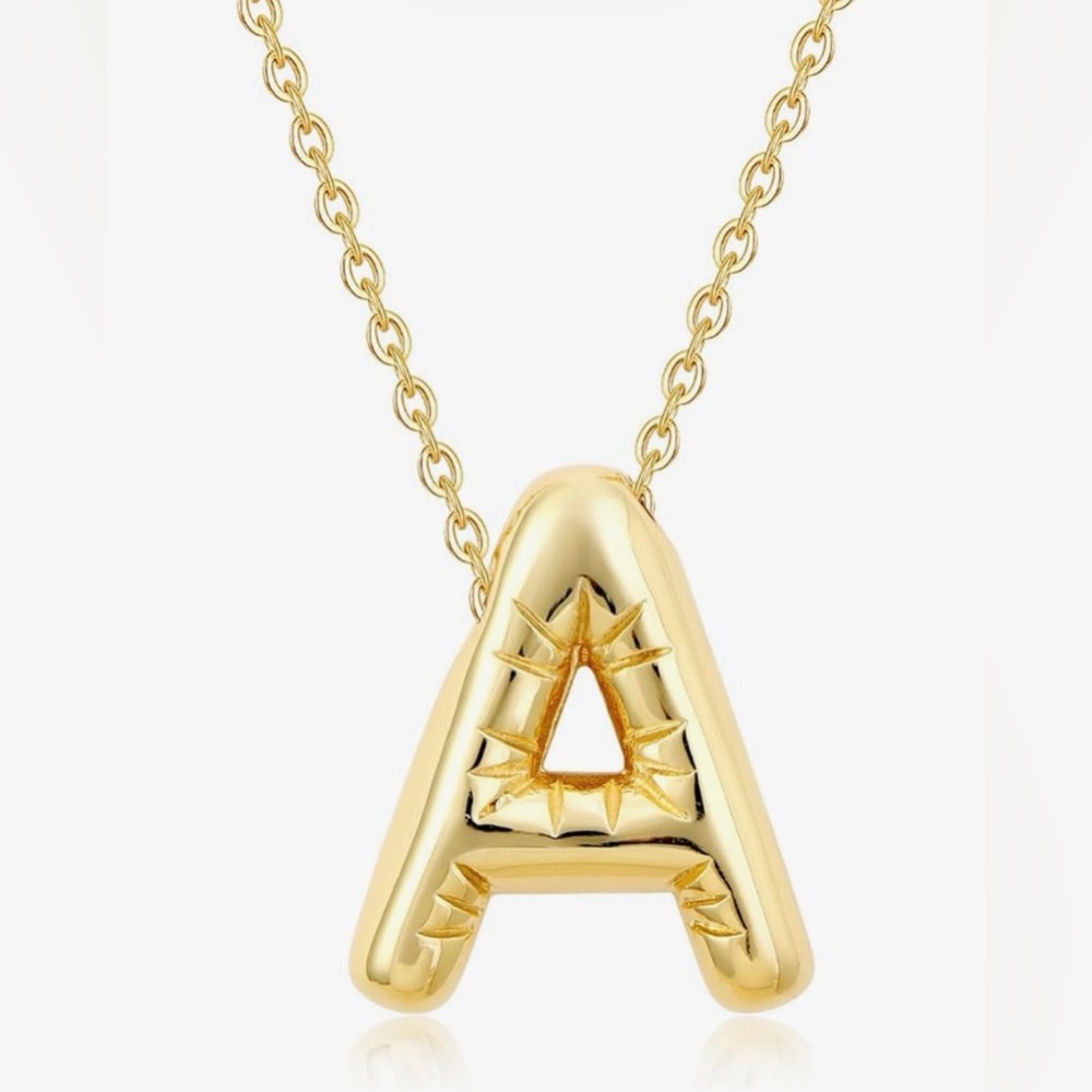 ⭐️FINAL PRICE Gold Plated Initial Letter Pendant Necklace